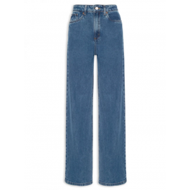 Imagem da oferta Calça Feminina Jeans Infinity Wide Leg Blue Médio - Canal - Azul