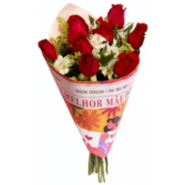 Imagem da oferta Buquê Maravilha com 8 Rosas Vermelhas Melhor Mãe