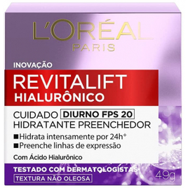 Imagem da oferta Hidratante Preenchedor Revitalift Hialurônico Diurno Fps 20 49g - L'Oréal Paris