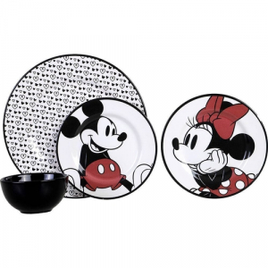 Imagem da oferta Aparelho de Jantar 12 peças Mickey e Minnie - La Cuisine + Disney