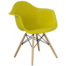 Imagem da oferta Cadeira Com Braço Eames Amarela