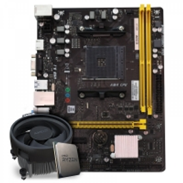 Imagem da oferta Kit Upgrade Placa Mãe Biostar Biostar B350M AMD AM4 + Processador AMD Ryzen 5 3600 3.6ghz