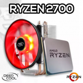 Imagem da oferta Processador AMD Ryzen 7 2700 3.2GHz / 4.1GHz Max Turbo Octa Core 16MB + DeepCool Gammaxx 300R