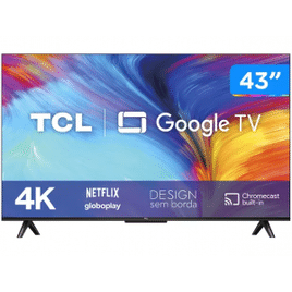 Imagem da oferta Smart Google TV TCL P635 LED 43" 4K UHD HDR - 43P635
