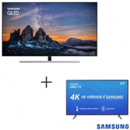 Imagem da oferta Smart TV Samsung QLED UHD 4K 55" - QN55Q80RAGXZD + Smart TV 4K Samsung LED 43 - UN43RU7100GXZD