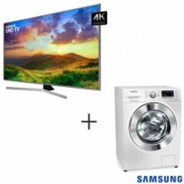 Imagem da oferta Smart TV 4K Samsung LED UHD 55 - UN55NU7400 + Lava & Seca 11 Kg Samsung 12 Programas de Lavagem - WD11M44530W - SGCJUN55