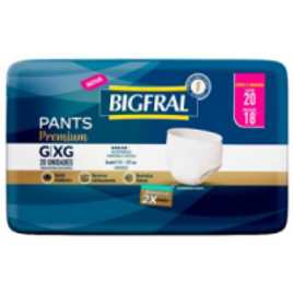 Roupa Íntima Bigfral Pants Premium G/XG - 20 Unidades
