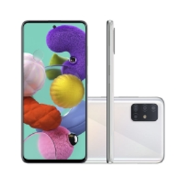 Imagem da oferta Smartphone Samsung Galaxy A51 128GB Branco 4G Tela 6.5 Pol Câmera Quadrupla 48MP Selfie 32MP Android 10.0