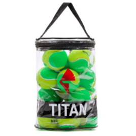 Imagem da oferta Bola de Tênis Titan Kids Verde Estagio 1 Pack - 24 Unidades