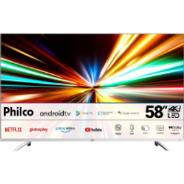 Imagem da oferta Smart TV Philco 58” 4K LED Dolby Audio - PTV58GAGSKSBL