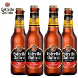 Imagem da oferta Kit de Cervejas Estrella Galicia Sem Glúten - 330ml