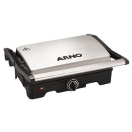 Imagem da oferta Grill Arno Dual Gnox com Antiaderente – Preto e Inox