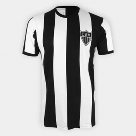 Imagem da oferta Camisa Retrô Atlético Mineiro 1971 Retrô Mania Masculina - Preto+Branco Tam EGG