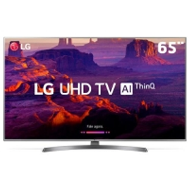 Imagem da oferta Smart TV LED UHD 4K 65” LG 65UK6540 4 HDMI 2 USB Wi-Fi ThinQ AI webOS 4.0