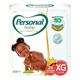 Imagem da oferta 3 Pacotes Fralda Personal Baby Premium Protection XG 26 Unidades