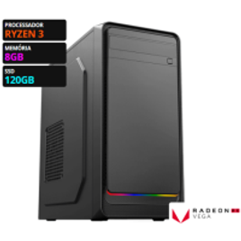 PC Gamer T-Home Crate AMD Ryzen 3 3200G 8GB 120GB SSD Biostar A320MH