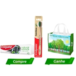 Imagem da oferta Kit Creme Dental Colgate Natural Extracts Purificante 90g+ Escova Dental Bamboo + Sacola Ecológica
