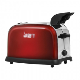 Torradeira Bialetti TSP01 Electricity 2 Fatias 800W Inox Vermelha