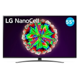 Imagem da oferta Smart TV 4K 55" LG LED Ultra HD 55NANO81SNA NanoCell Inteligência Artificial webOS 5.0 HDR Ativo 4 HDMI 3 USB