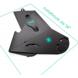 Suporte Ergonômico para Notebooks de 13 a 17 Supi Dobrável e Portátil Preto