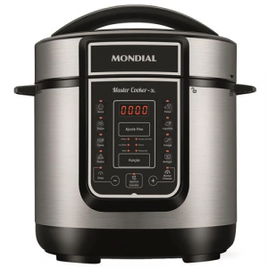 Imagem da oferta Panela Elétrica de Pressão Mondial Digital Master Cooker PE-40 Preta/Inox 700W com Capacidade de 3 Litros