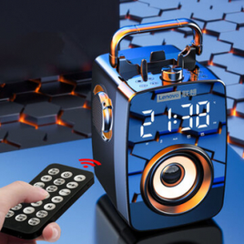 Imagem da oferta Caixa de Som Lenovo L033 Bluetooth Alarme Display Radio FM