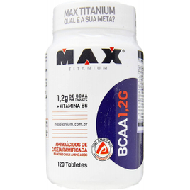 BCAA com Vitamina B6 Max Titanium - 1.2g - 120 Tabletes