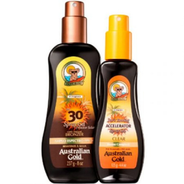 Kit Protetor Solar Corporal 237ml e Bronzeador 125ml Australian Gold