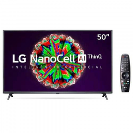 Imagem da oferta Smart TV NanoCell 4K LG LED 50" com ThinQAI, Google Assistente e Wi-Fi - 50NANO79SND