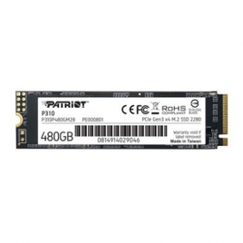 SSD Patriot P310 480GB M.2 2280 PCIe Gen3x4 NVMe 1.3 Leitura: 1.700MB/s Gravação: 1.500MB/S - P310P480GM28