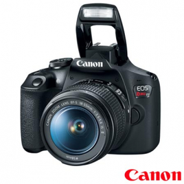 Imagem da oferta Câmera Digital Canon Semi Profissional DSLR EOS Rebel T7 Plus com 3" - 2727C089AA