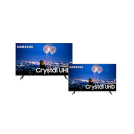 Imagem da oferta Samsung Smart TV 55" Crystal UHD TU8000 4K, Borda Infinita, Alexa built in + Samsung Smart TV 50" Crystal UHD