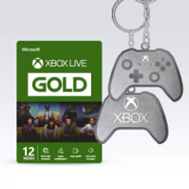 Imagem da oferta Microsoft Xbox Live Gold - 12 Meses + Chaveiro