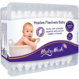 Imagem da oferta Hastes Flexíveis Baby (caixa com 50 unidades) Baby Bath Branco