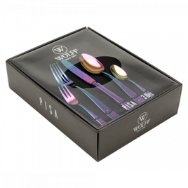Imagem da oferta Faqueiro Rainbow Pisa da Wolff 30 Peas Com Gift Box Ao Inox