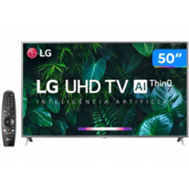 Imagem da oferta Smart TV 4K LED 50” LG 50UN8000PSD Wi-Fi Bluetooth