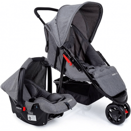 Imagem da oferta Cosco Kids Travel System Toffy Cinza Mescla