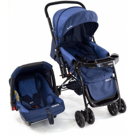 Imagem da oferta Cosco Kids Travel System Reverse Azul Rajado