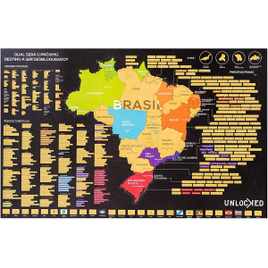 Imagem da oferta Mapa do Brasil de Raspar Unlocked 94x60