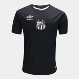 Camisa de Goleiro Santos II 2019 Torcedor Umbro Masculina - Preto