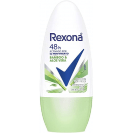 Imagem da oferta 4 Unidades Desodorante Rexona Antitranspirante Feminino Roll On Bamboo & Aloe Vera - 50ml