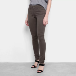 Imagem da oferta Calça Jeans Skinny Sawary Feminina - Verde Militar 36