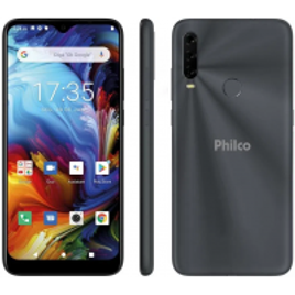Imagem da oferta Smartphone Philco HIT P10 128GB Space Grey 4G - Octa-Core 4GB Tela 6,2&quot; Câm. Tripla + Selfie 8MP