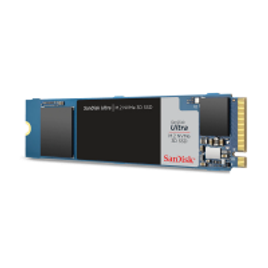 Imagem da oferta SSD SanDisk Ultra M.2 NVMe 3D, 500GB, M.2, PCIe, NVMe, Leituras: 2400Mb/s e Gravações: 1750Mb/s