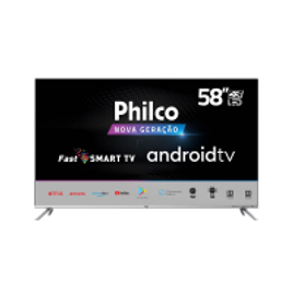Imagem da oferta Smart TV LED 58" Philco PTV58G71AGBLS UHD 4K Android TV Processador Quad Core Dolby Vision e Áudio Wi-Fi