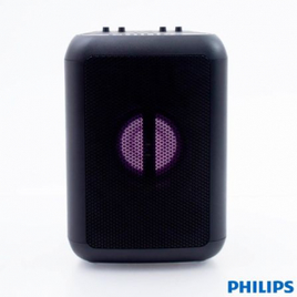 Imagem da oferta Caixa de Som Philips Party Speaker Bluetooth com Luzes de LED TANX100/78