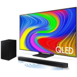 Imagem da oferta Smart TV 65" Samsung  QLED 4K 65Q65D 2024 + Soundbar HW-Q600C