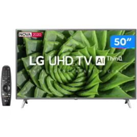 Imagem da oferta Smart TV 4K LED 50” LG 50UN8000PSD Wi-Fi Bluetooth - HDR Inteligência Artificial 4 HDMI 2 USB