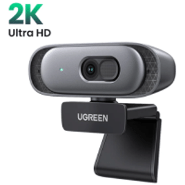Imagem da oferta Webcam UGREEN 2K com Microfones Duplos, Autofoco, Correção de iluminação e Proteção de privacidade