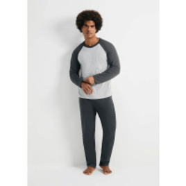 Imagem da oferta Pijama Masculino Manga Longa Raglan